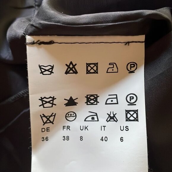 Hugo Boss Black and Gray Strapless Sheath Dress - Picture 15 of 16